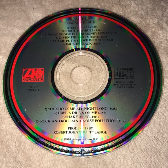 1980 Leidseplein presse B.V. AC/DC back in black 💕💿 - Picture 1 of 4